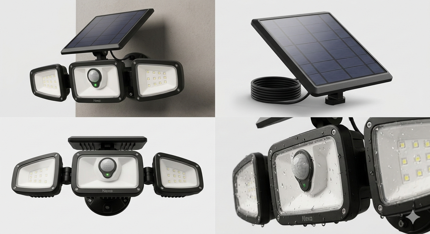 Glow-Guard Elite: 2500LM Solar Security Light (Load-Shedding Proof)